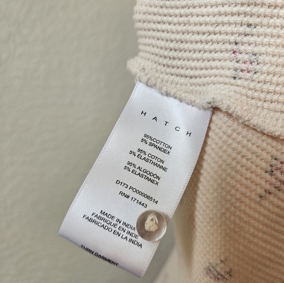 Hatch the waffle knit printed nursing dress, 2 ( medium ) - Picture 9 of 9